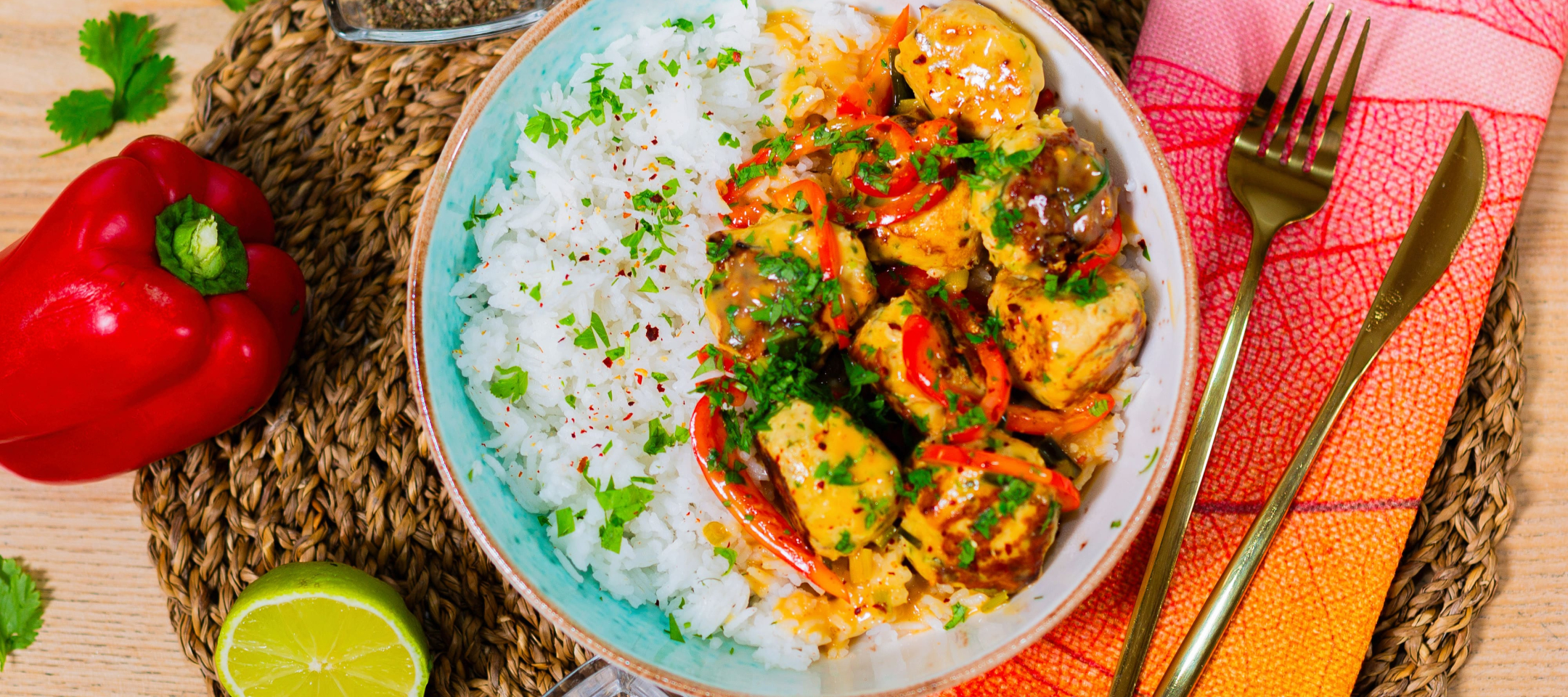 Куриные фрикадельки по тайски