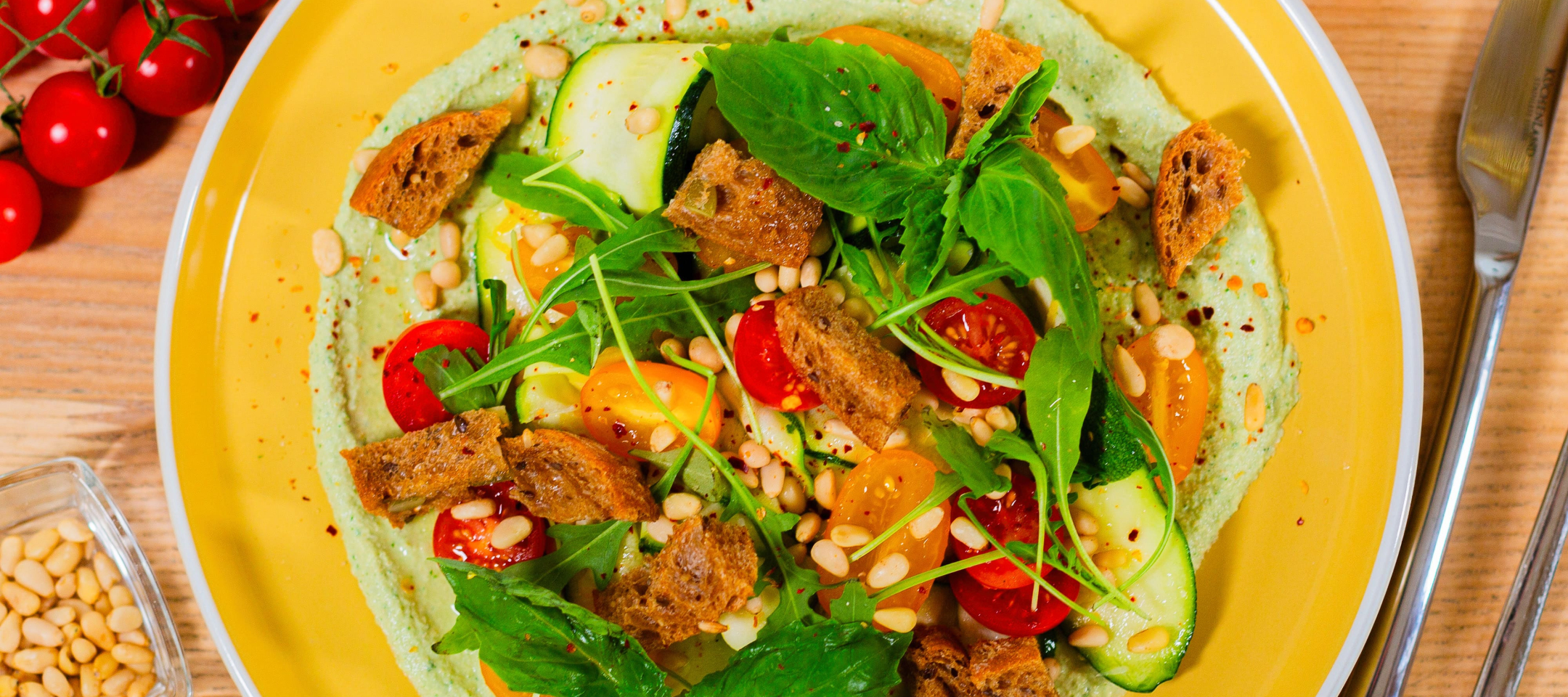 Песто-цукини салат