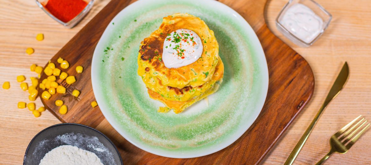 Кукурузные оладьи