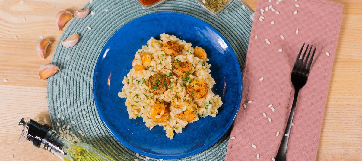 Ризотто с креветками