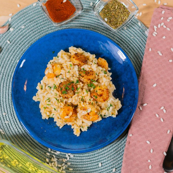 Ризотто с креветками