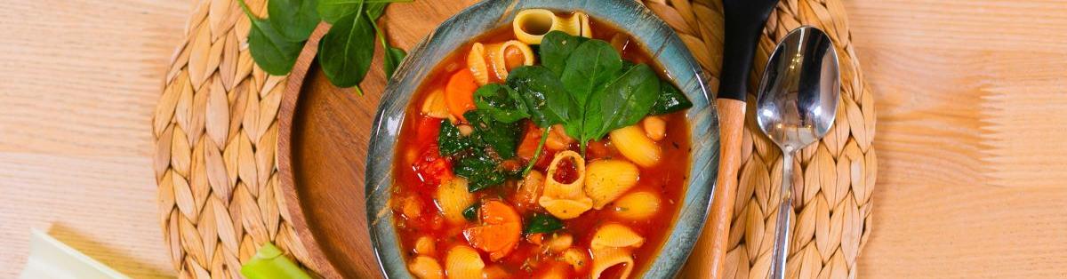 Суп с белой фасолью и макаронами