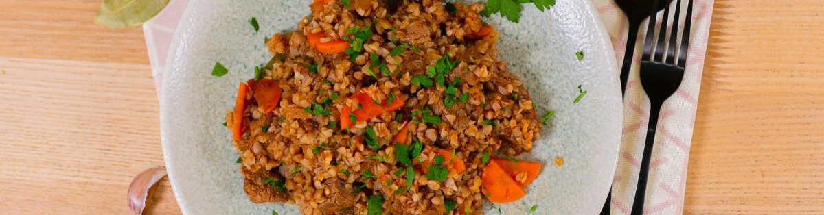 Гречка по купечески с говядиной