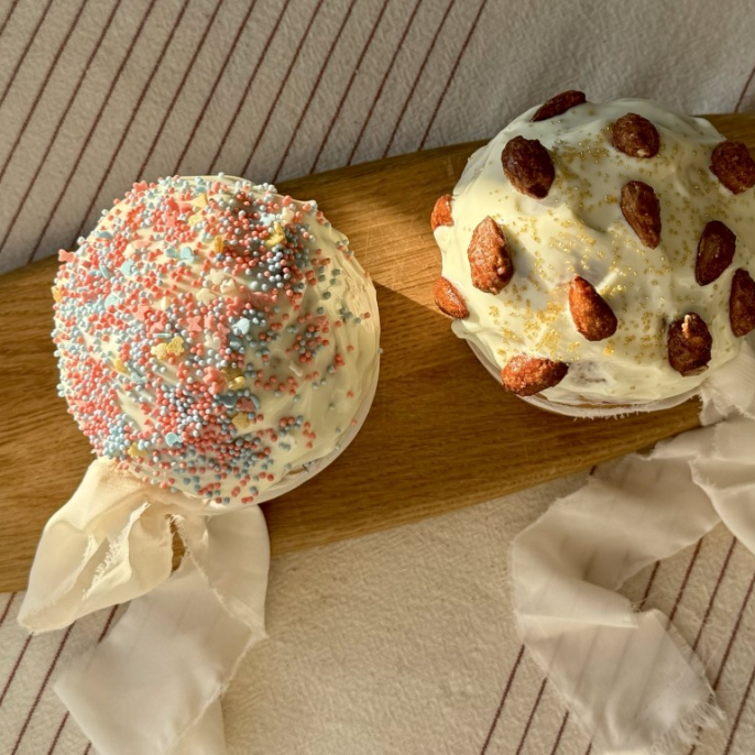 ПП Кулич без дрожжей с творожной глазурью