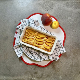 Запеканка с персиком