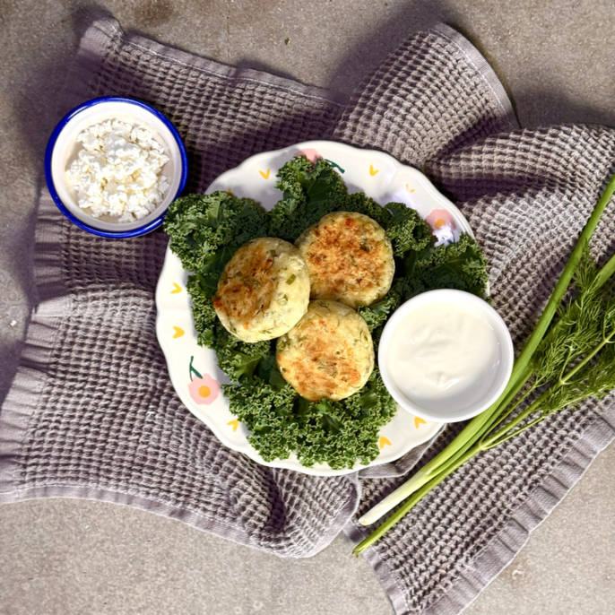 Сырники с сыром и зеленью