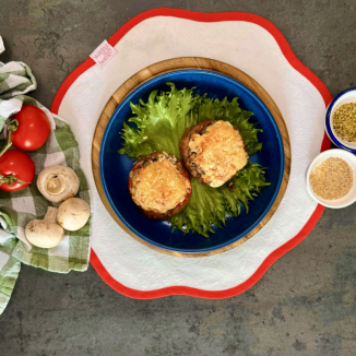 Мясные гнезда с грибами