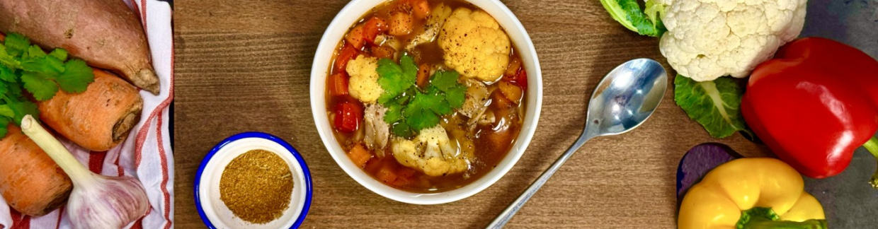 Куриный суп с цветной капустой