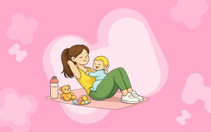 Фитнес для мам - занимаемся вместе с малышом